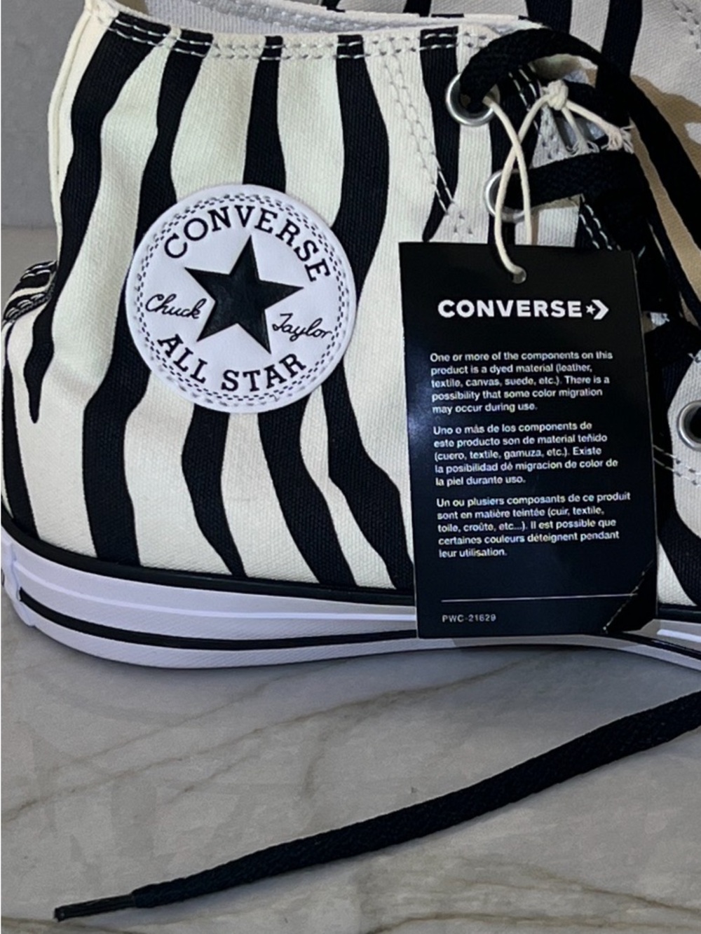 Converse All Star Chuck Taylor High Top Zebra Sneakers